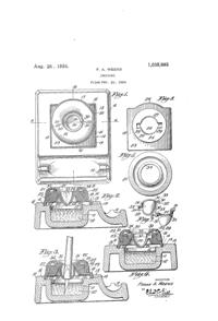 Weeks Inkstand Patent 1505985-1