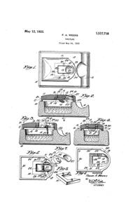 Weeks Inkstand Patent 1537718-1