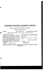 Weeks Inkstand Design Patent D 51190-2
