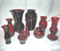 Ruby Vases