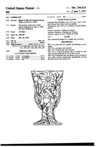 Country Store Products Candle Cup Design Patent D244633-1