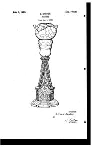 La Belle Specialty Lamp Design Patent D 77637-1