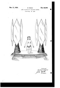 La Belle Specialty Lamp Design Patent D 82506-1