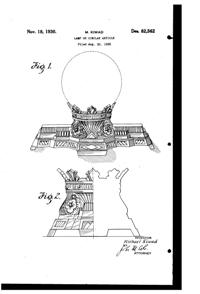 La Belle Specialty Lamp Design Patent D 82562-1