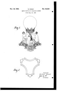La Belle Specialty Lamp Design Patent D 82564-1