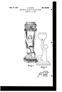 La Belle Specialty Lamp Base Design Patent D 83308-1