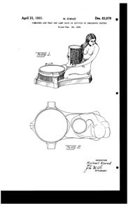 La Belle Specialty Ash Tray & Lamp Base Design Patent D 83979-1