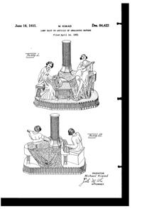 La Belle Specialty Lamp Base Design Patent D 84422-1