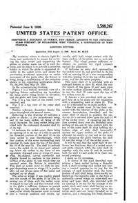 Jefferson Light Fixture Patent 1588267-2