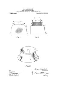 Jefferson Light Fixture Shade Patent 1041886-1