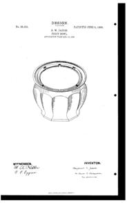 Jefferson Chippendale Bowl Design Patent D 38055-1
