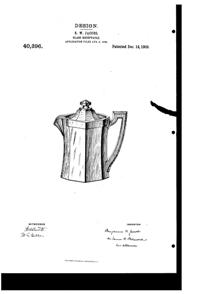 Jefferson Chippendale Cream Design Patent D 40396-1