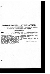 Jefferson Light Fixture Shade Design Patent D 56433-2
