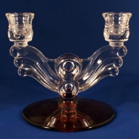 Tiffin # 4016-18 King's Crown Two-Light Candlestick