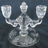 Heisey # 134 Trident Duo Candleholder