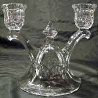 Heisey #1433 Thumbprint and Panel Duo Candleholder