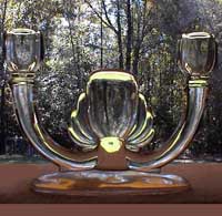 Heisey #1951 Cabochon Double Candleholder