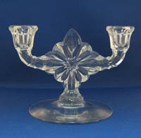 Heisey #1510 "Square on Round" Duo Candleholder